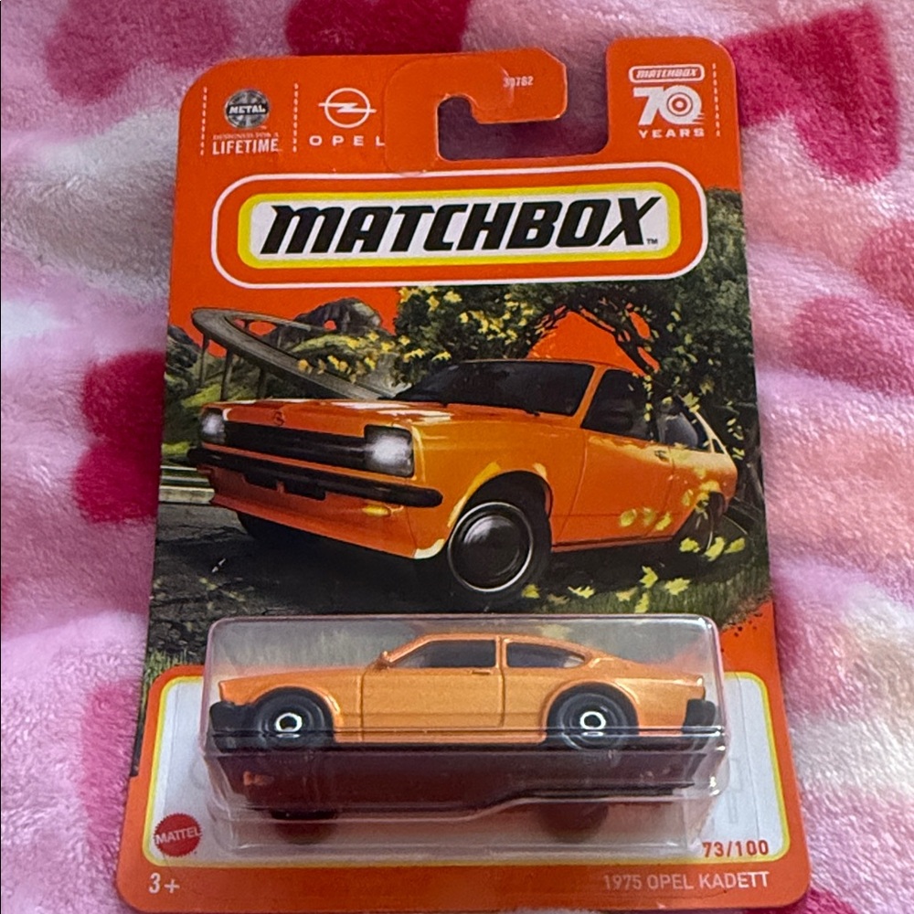 Matchbox Orange Opel Kadett Toy Car